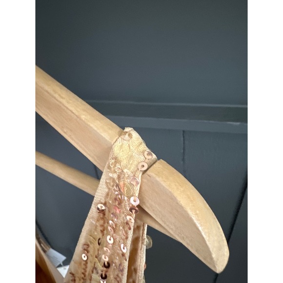 Mac Duggal Sequin Plunge Neck Maxi Evening Gown in Sunset NEW Size 6 - Picture 13 of 16